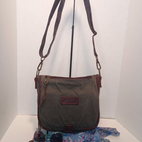 DULUTH Oil Cloth Canvas Sling Bag Messenger Crossbody - Picture 2 of 15